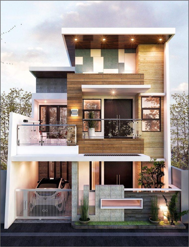 Contoh Rumah 2 Lantai Minimalis - Gambar Design Rumah
