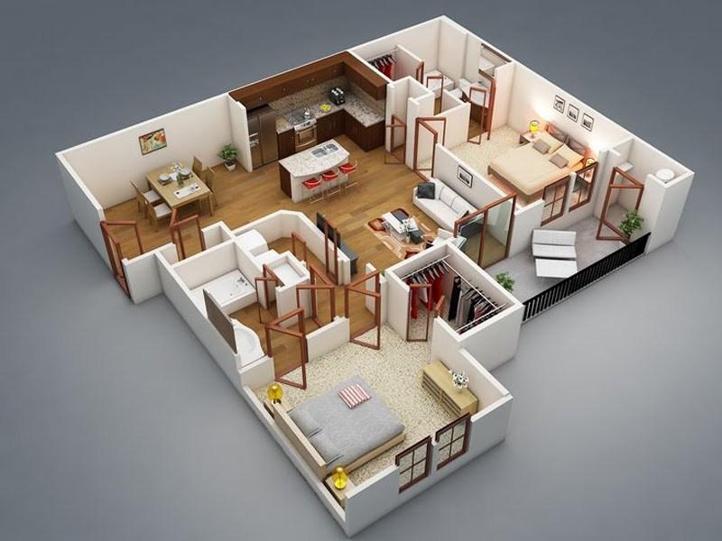 Desain 3d Rumah Minimalis 2 Lantai