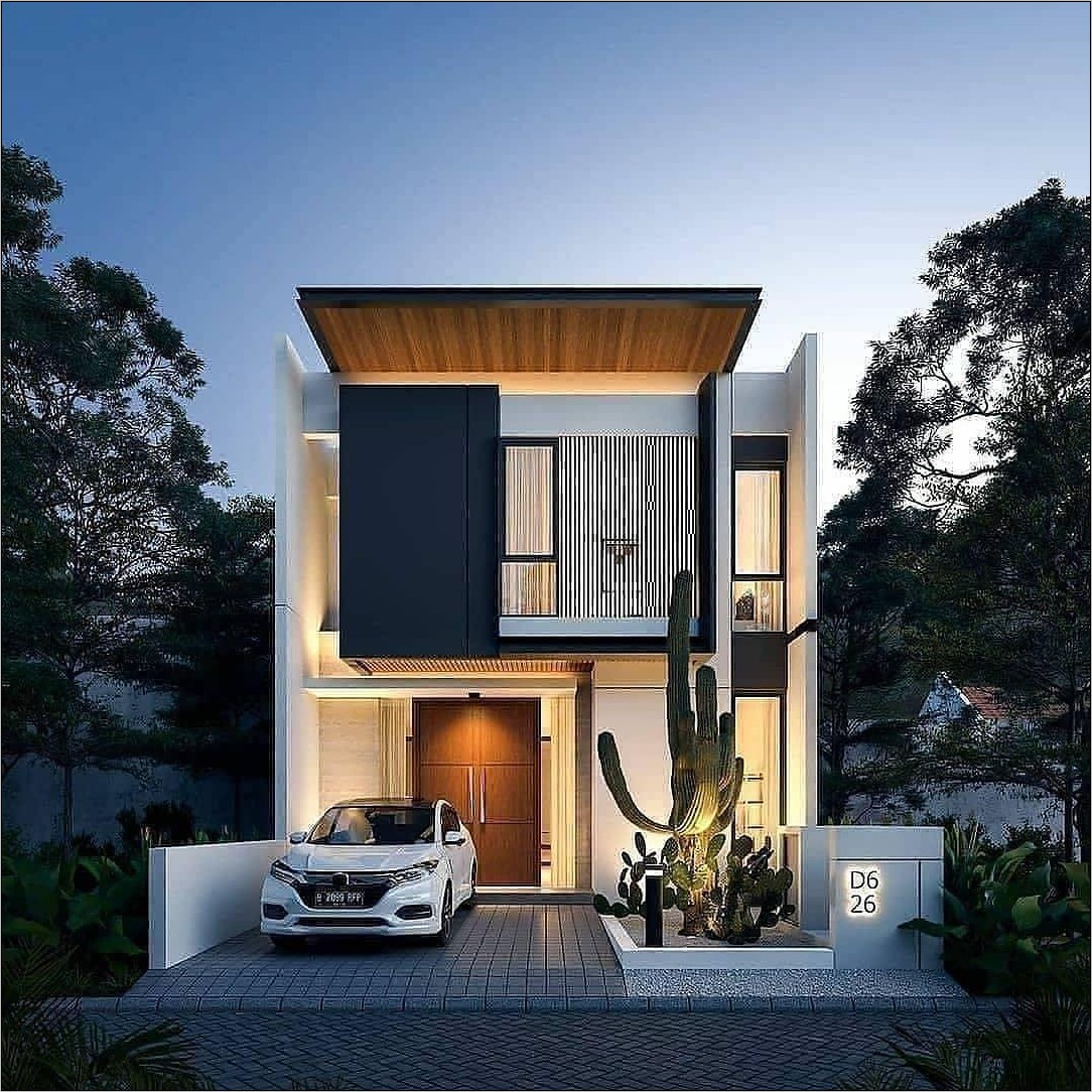 Rumah Gaya Arsitektur Minimalis 1lt Gambar Design Rumah