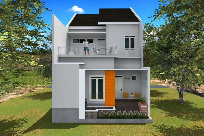 Desain Rumah Minimalis 2 1 2 Lantai