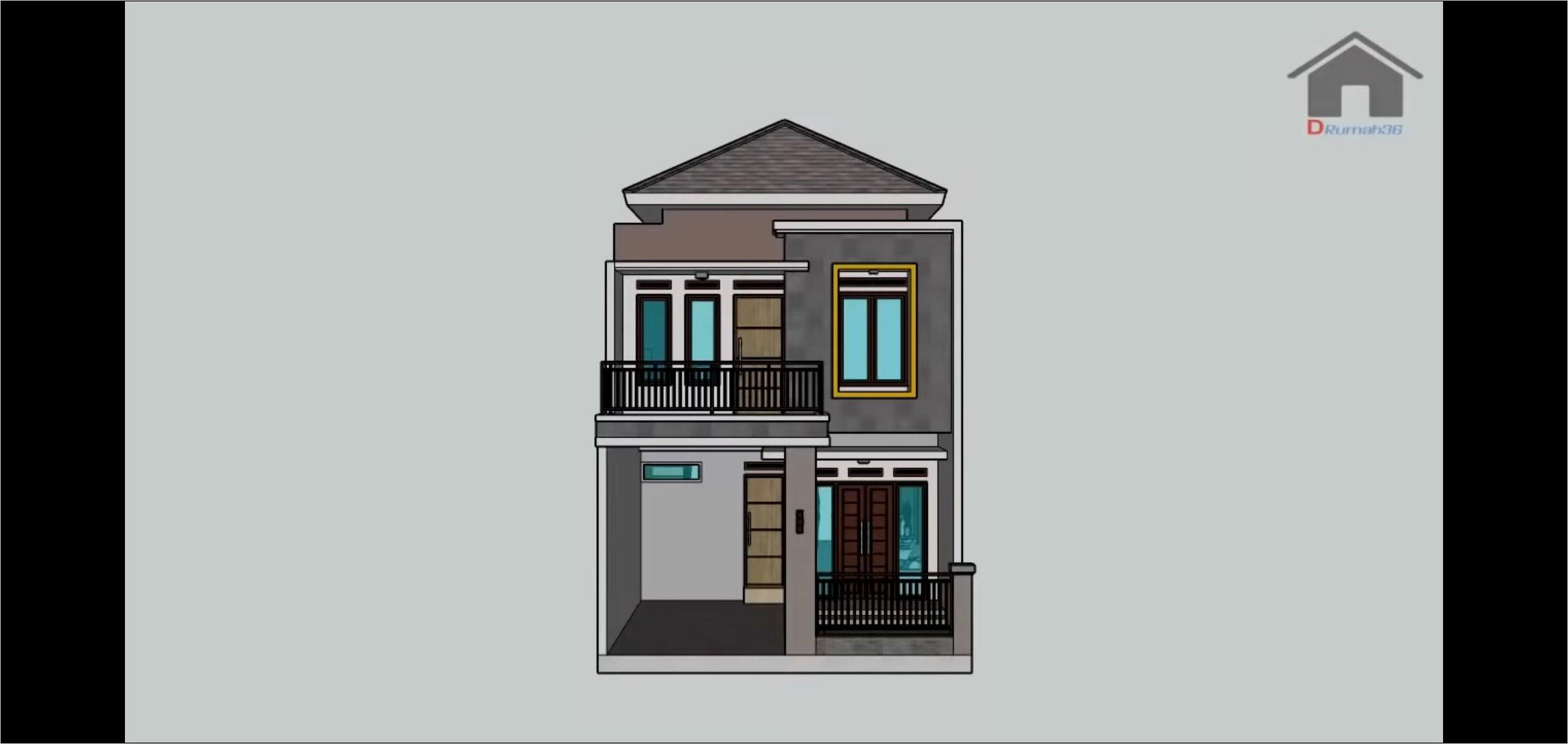 Model Rumah Minimalis 2 Lantai Tampak Depan Dan Samping