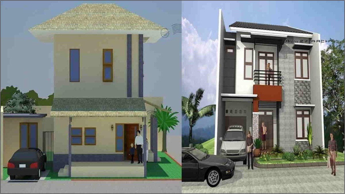 Sketsa Rumah Minimalis Di Lahan Bertingkat - Gambar Design Rumah