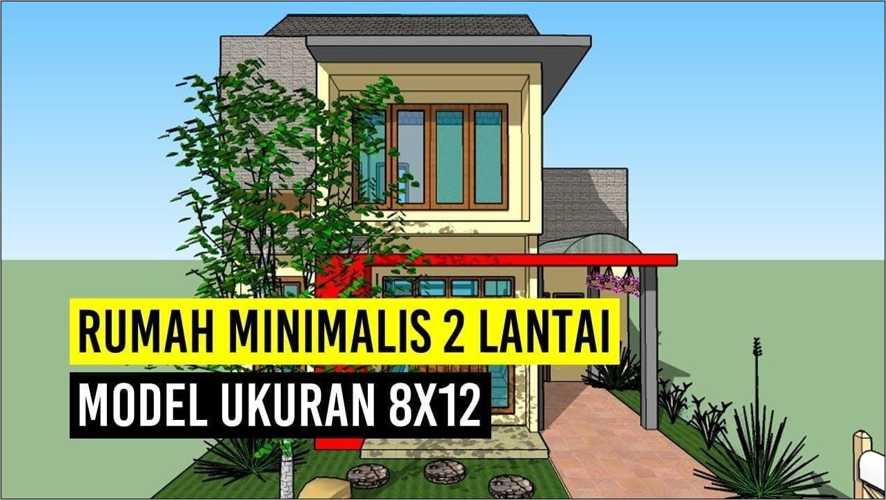 Rumah Minimalis 8x12 Tampak Depan