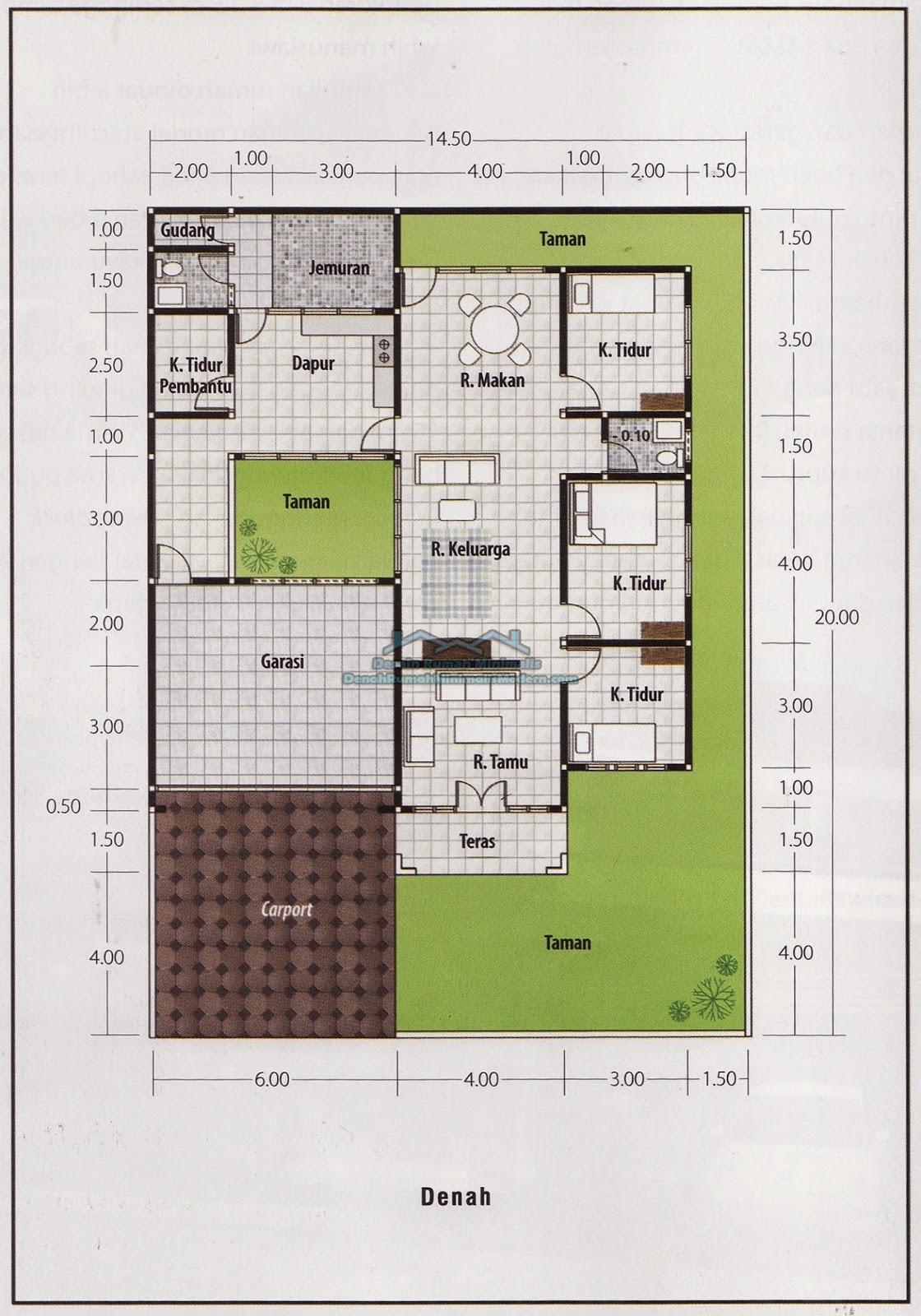 Rumah Minimalis Luas Tanah 300m2 - Gambar Design Rumah - Denah Rumah Luas Tanah 300 M2
