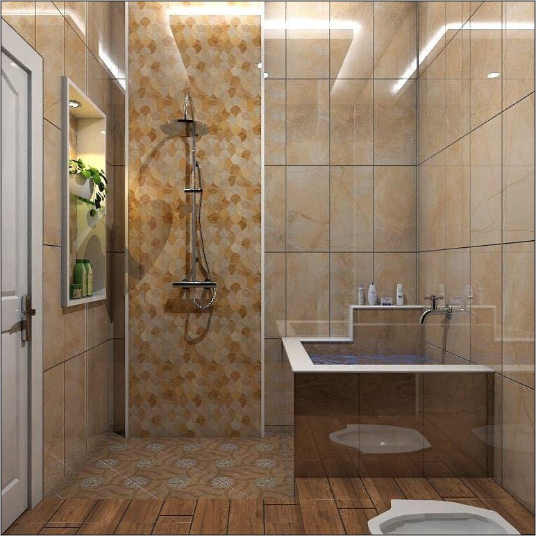 Desain Kamar Mandi Minimalis Dengan Toilet Jongkok - Gambar Design Rumah