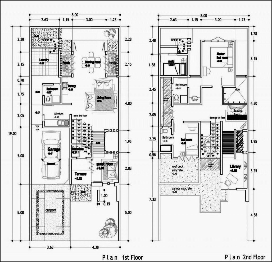 Desain Rumah 10x12 4 Kamar Tidur - Gambar Design Rumah - Denah Rumah Ukuran 10x12 4 Kamar Tidur