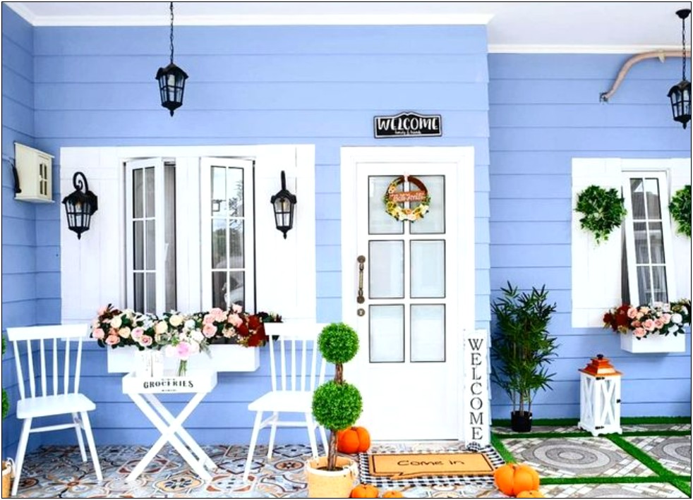 Contoh Cat Rumah Minimalis Warna Biru - Gambar Design Rumah