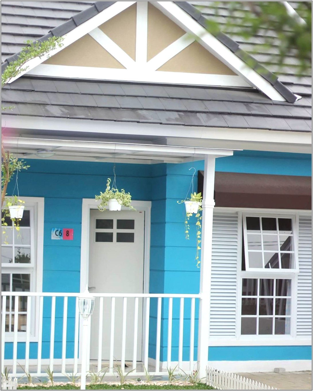Gambar Rumah Minimalis Warna Biru Muda Simple - Gambar Design Rumah